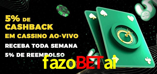 Promoções do cassino ao Vivo fazobetai